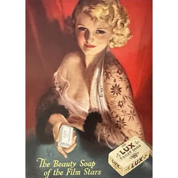 Dekorativní magnet Magnet na ledničku The Beauty Soap of the Film Stars retro reklama