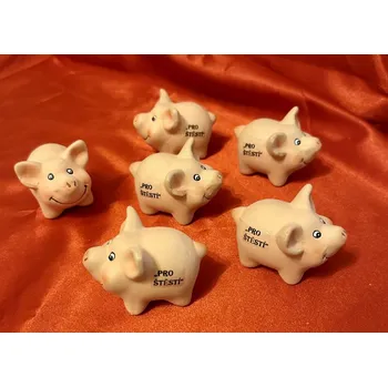 Pokladnička Prasátko pro štěstí sada