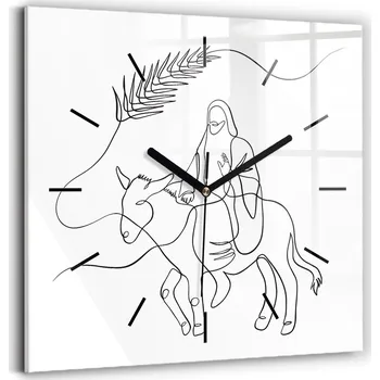 Hodiny Nástěnné hodiny SacroArte černé 30 cm