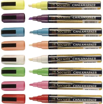 B2B Partner Křídový popisovač, hrot 2-6 mm, mix barev, 8 ks