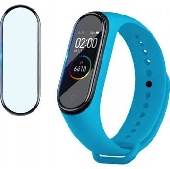 Příslušenství k chytrým hodinkám ŘEMÍNEK SE SKLEM pro XIAOMI MI BAND 4 -