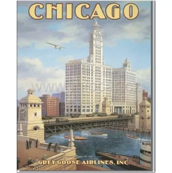 Plechová cedule Plechová cedule Chicago