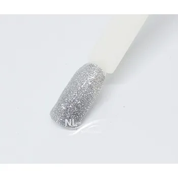 NL nails professional UV, LED barevný gel GLITTER SILVER 5ml