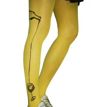 Dámské erotické prádlo Svatomartinské punčochy - hořčicové