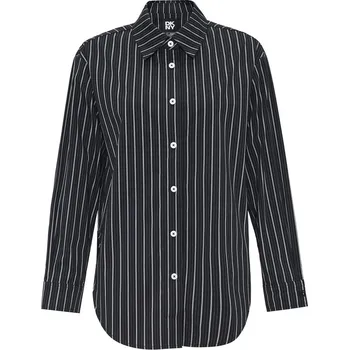 Dámská košile KOŠILE DKNY LONG SLEEVE SHIRT WI BK/GRY STRIPES