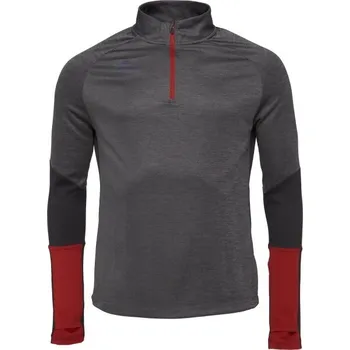 Pánská mikina Pánská sportovní mikina Umbro PRO TRAINING HALF ZIP TOP XXL Tmavě šedá, Červená