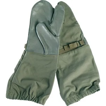 Rukavice Bundeswehr Rukavice BW převlekové 3prsté ZELENÉ použité ZELENÁ - OLIV 7,5