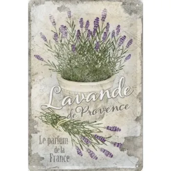 Plechová cedule Plechová retro cedule Levande de Provence levandule