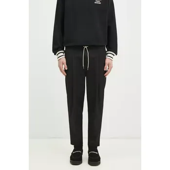 Pánské kalhoty Kalhoty s příměsí vlny Drôle de Monsieur Le Pantalon Cropped, XL, černá, 99X