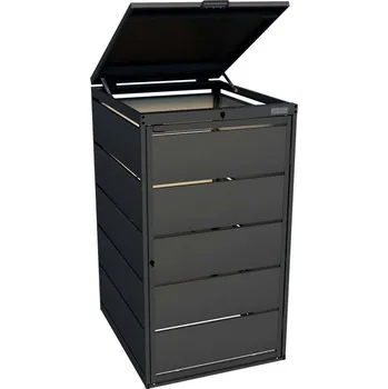 Popelnice Kryt na popelnici KUBA 240-1 RAL: RAL 9005 - Černá