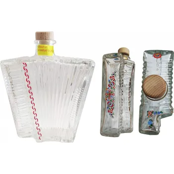 Láhev Skleněná láhev harmonika 0,5 l