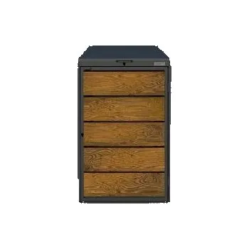 Popelnice Kryt na popelnici KUBA 240-1 RAL: Zlatý dub