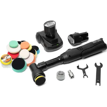 leštička Akumulátorová orbitální mini leštička s průměrem 37 mm/50 mm - sada