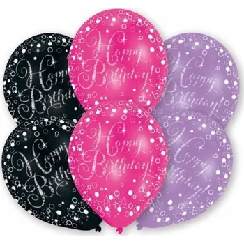 Balónek Balónky Amscan růžové 11 palců 6 kusů