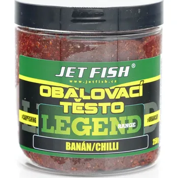 Návnadová surovina JetFish Jet Fish těsto Legend Range BANÁN CHILLI 250g