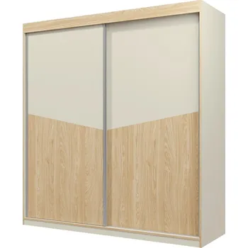 Šatní skříň Skříň Asim R1 dub/šedobéžová