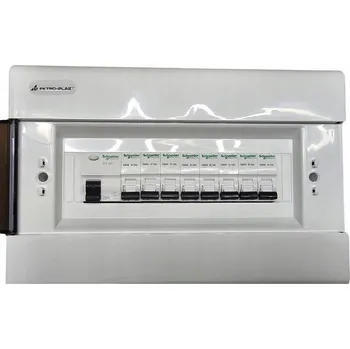 Rozvaděč Rozvodnice nástěnná pro 8 jističů 1-fázových + proudový chránič