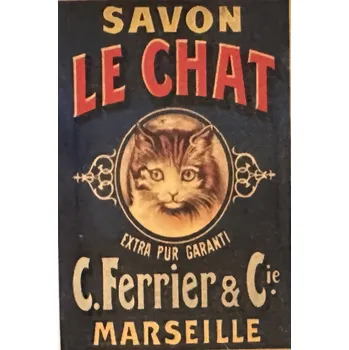 Dekorativní magnet Magnet na ledničku Savon Le Chat - kočka