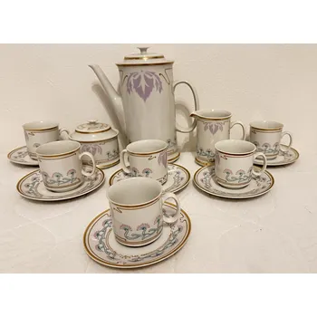 Konvice na čaj Porcelánový servis Josefína Loučky styl Secese