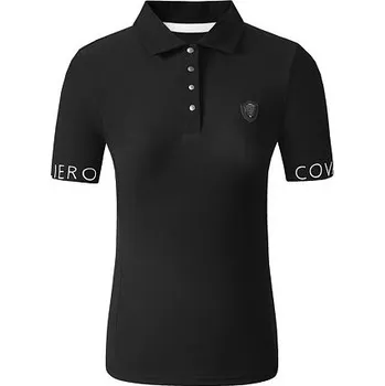 Polo triko Covalliero Polo S/S 2025 dámské, černá velikost S