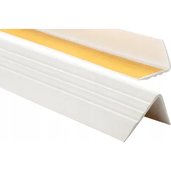 soklová lišta SCHODOVÁ LIŠTA PVC PROFIL 50x40 80cm BÍLÁ