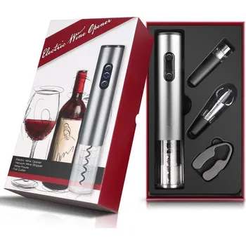 Otvírák Dárkový set s el. otvírákem na víno