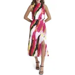 ŠATY DKNY S/L DRAPEY SBC MIDI MLTI GEODE