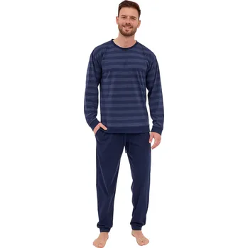 Pánská móda Pánské pyžamo CORNETTE 117/279 LOOSE 14 tmavě modrá S 0