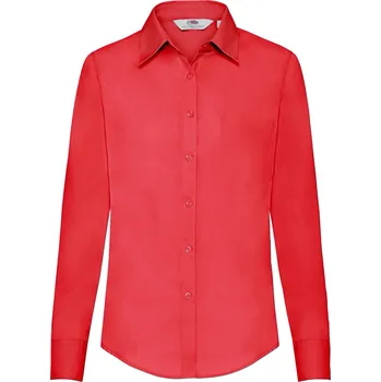 Dámská košile Fruties Dámská košile s dlouhým rukávem Rrezar červená S