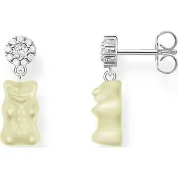 Náušnice Thomas Sabo H2330-052-14 ear studs with white goldbears silver