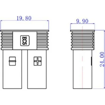 Elektrický konektor Amass EC5 konektor, na kabel koncovka Samice