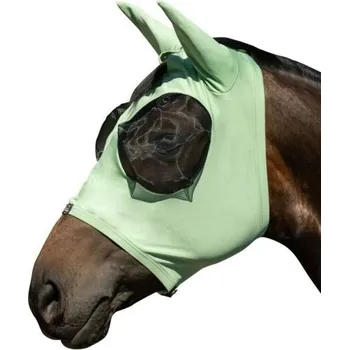 Vybavení pro koně HKM Maska proti hmyzu Elastic HKM, s ochranou uší, jade green PONY