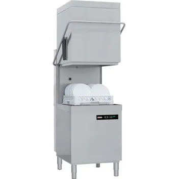 Myčka nádobí Redfox Průběžná jednoplášťová myčka QQI 102 P, 50x50, 400V, s odpadovým čerpadlem.