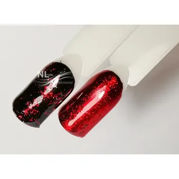 Přípravek na nehty NL nails professional MIRROR SPARKLING MESS - red