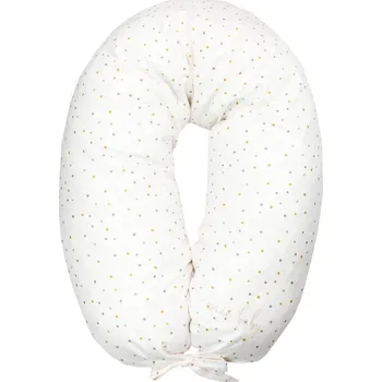 Kojící polštář ENIE BABY kojící polštář z paměťové pěny Dots beige