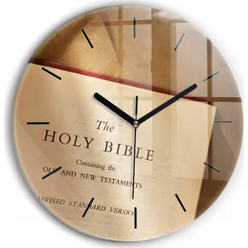 Hodiny Nástěnné hodiny SacroArte, hnědé, 30 cm