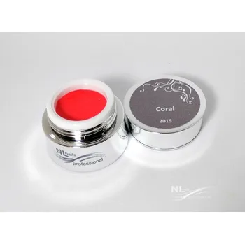 NL nails professional UV, LED barevný gel CORAL 5ml