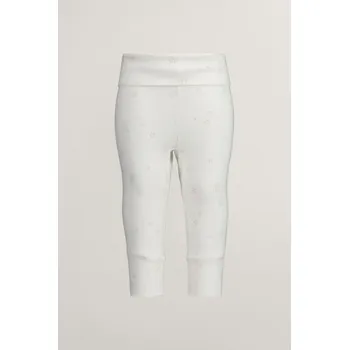 Dívčí legíny TEPLÁKY GANT STAR AND G PRINTED LEGGINGS WHITE