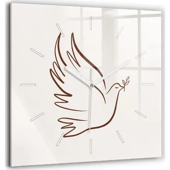 Hodiny Čtvercové Hodiny Čtverec Do Ložnice Obývacího Pokoje Nástěnné Duch Svatý holubice