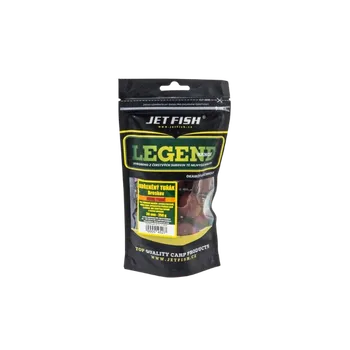 Boilies JetFish Jet Fish Legend Range Extra tvrdé boilie KOŘENĚNÝ TUŇÁK BROSKEV 30mm 250g