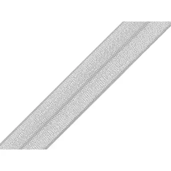 Textilie Lemovací pruženka půlená šíře 16 mm, malé, 5 šedá