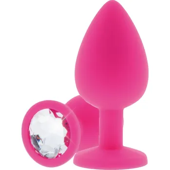 Anální kolík ToyJoy - Anální kolík Anal Play Diamond Booty Jewel Large pink