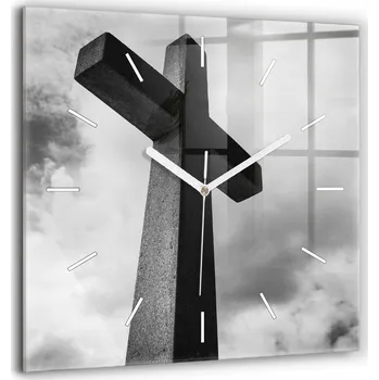 Hodiny Nástěnné hodiny SacroArte šedé 60 cm