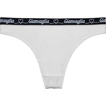 Dámské spodní prádlo Dámská tanga Gianvaglia 820 se srdíčky II. jakost - barva Barva: bílá, Velikost: M/L