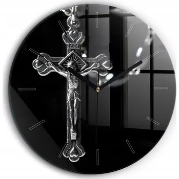 Hodiny Nástěnné hodiny SacroArte černé 60 cm