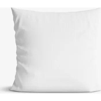 Povlak na dekorativní polštářek Bavlněný povlak na polštář - bílý 50 x 60 cm