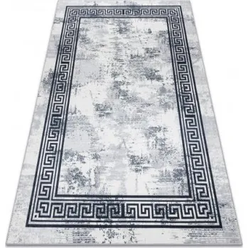 Koberec Koberec protiskluzový ANDRE 1189 Marmur, řecký - černý / bílý
