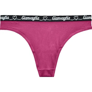 Kalhotky Dámská tanga Gianvaglia 820 se srdíčky Barva: růžová, Velikost: S/M