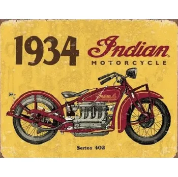 Plechová cedule Plechová cedule motorka Indian 1934