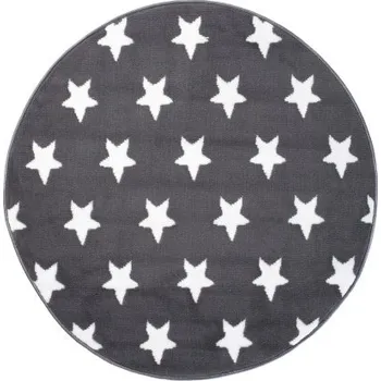 Koberec Koberec LUXURY L896B PP ESM tmavě šedý kruh